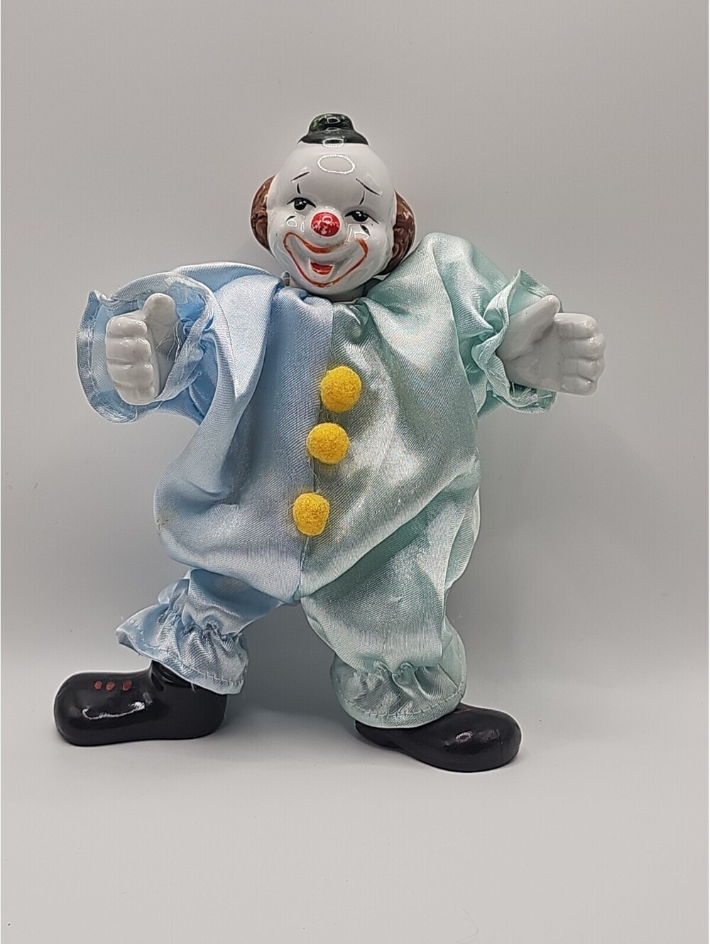 Vintage Clown Doll Porcelain Face Hands & Feet